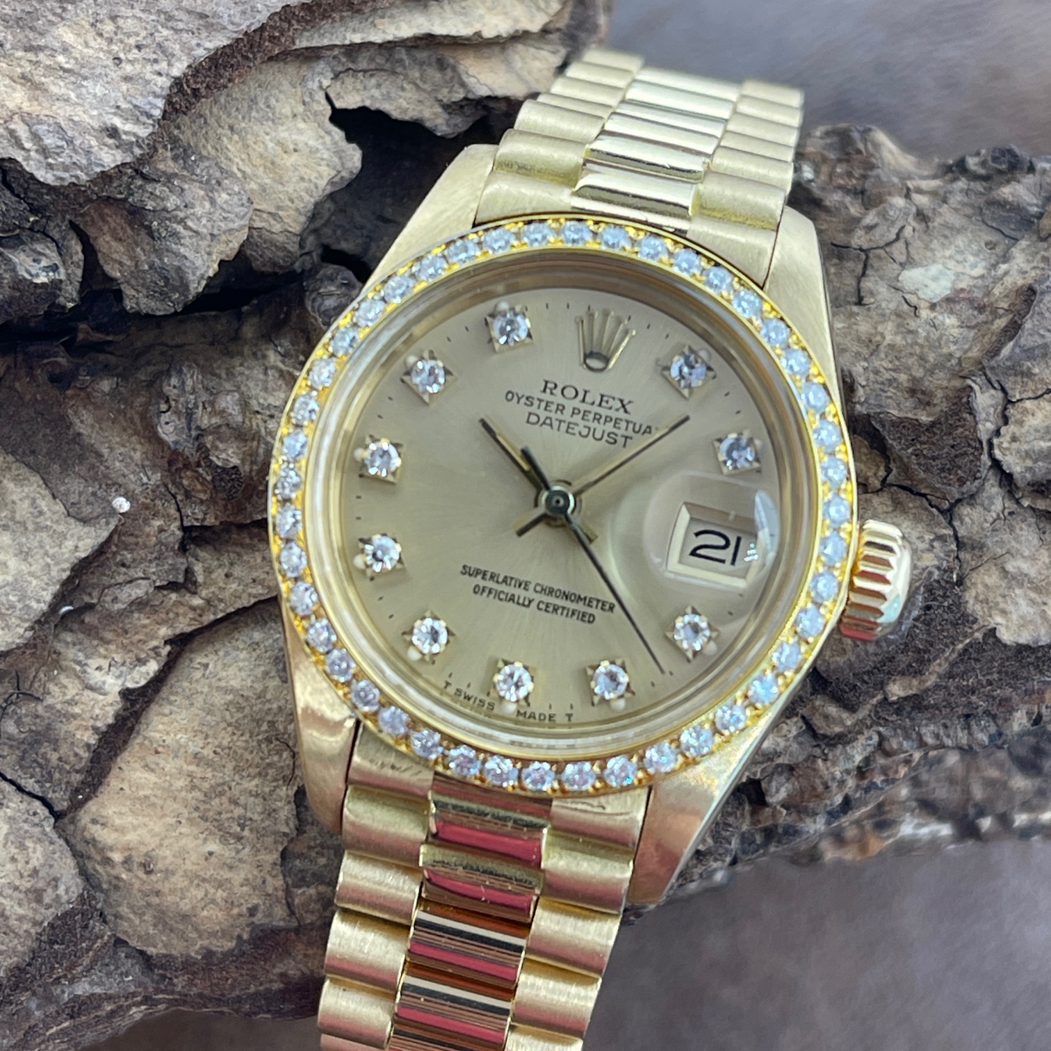 Rolex - Datejust Lady 26 Dia - 750er Gelbgold - Dia Dial - Ref. 6917