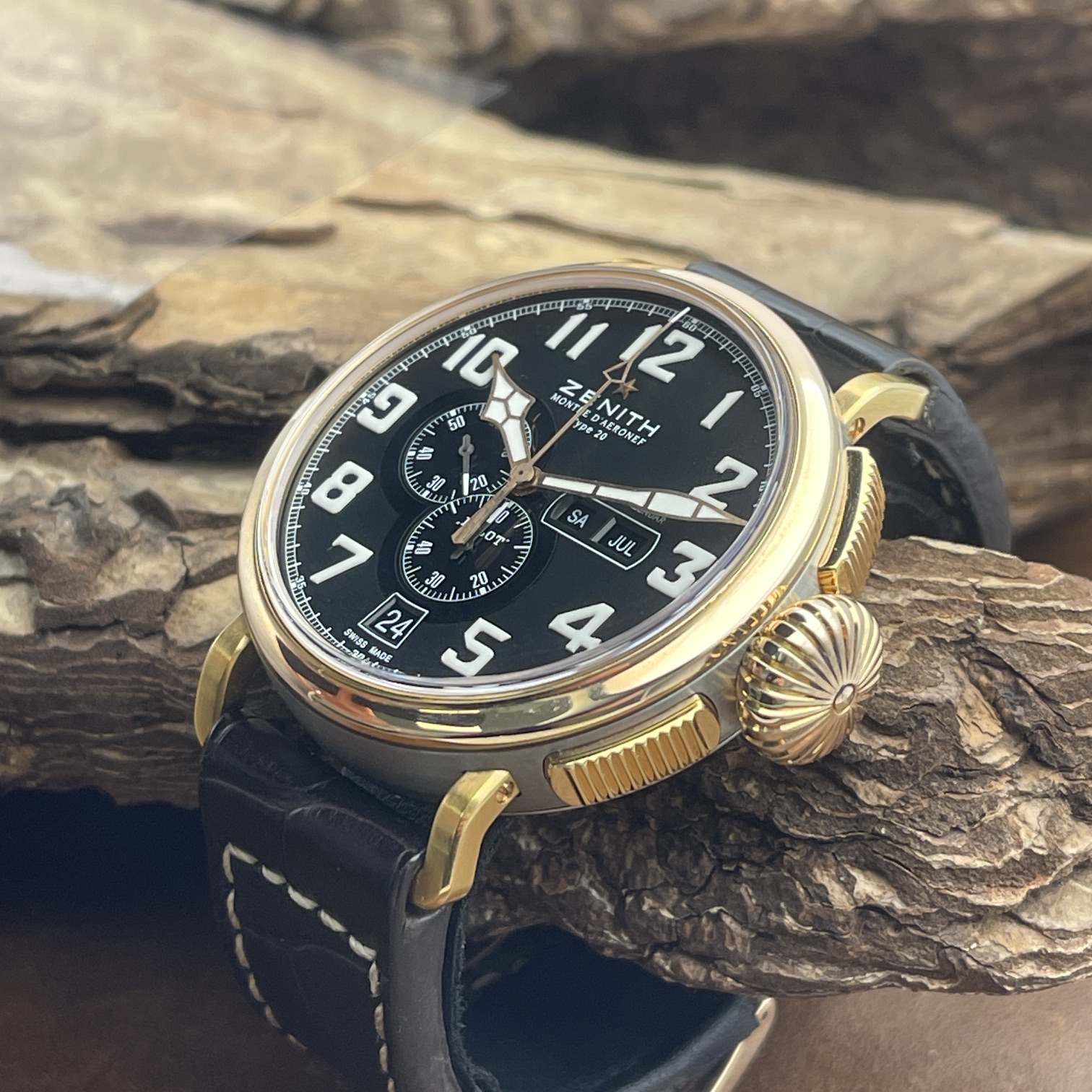 Zenith - Pilot Typ 20 Chronograph Rosé - FULLSET 2019 - Ref. 87.2430.4054