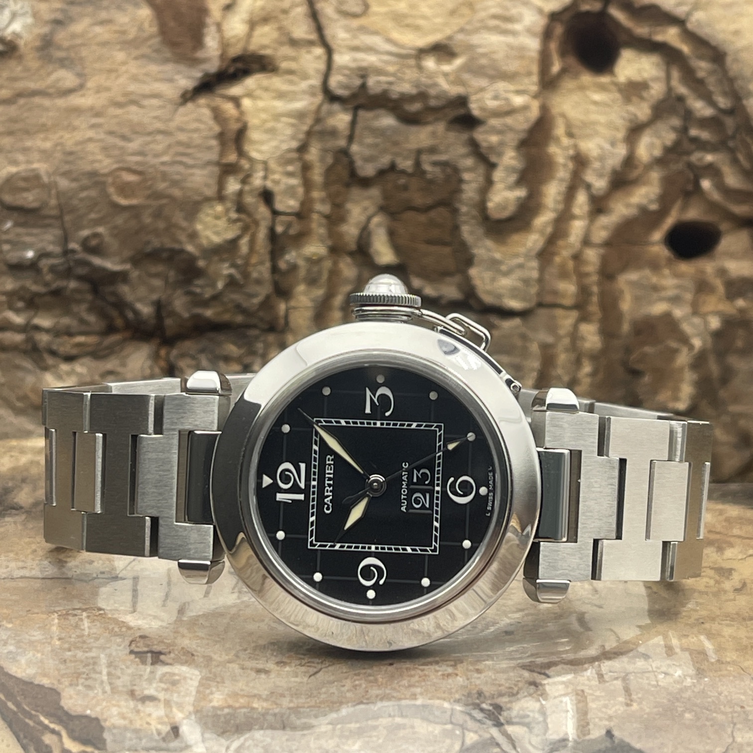 Cartier - Pasha C Edelstahl - Ref. W31053M7
