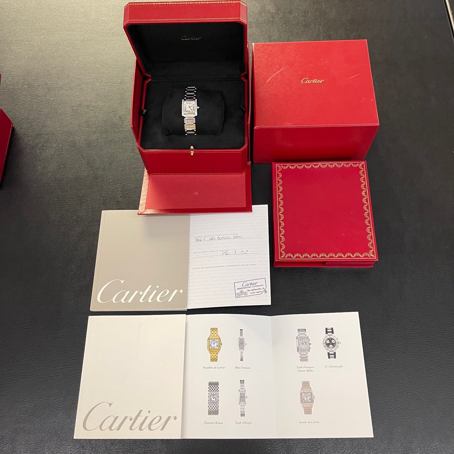 Cartier - Tank Francaise Lady - FULL SET 2002 - Ref. 2403