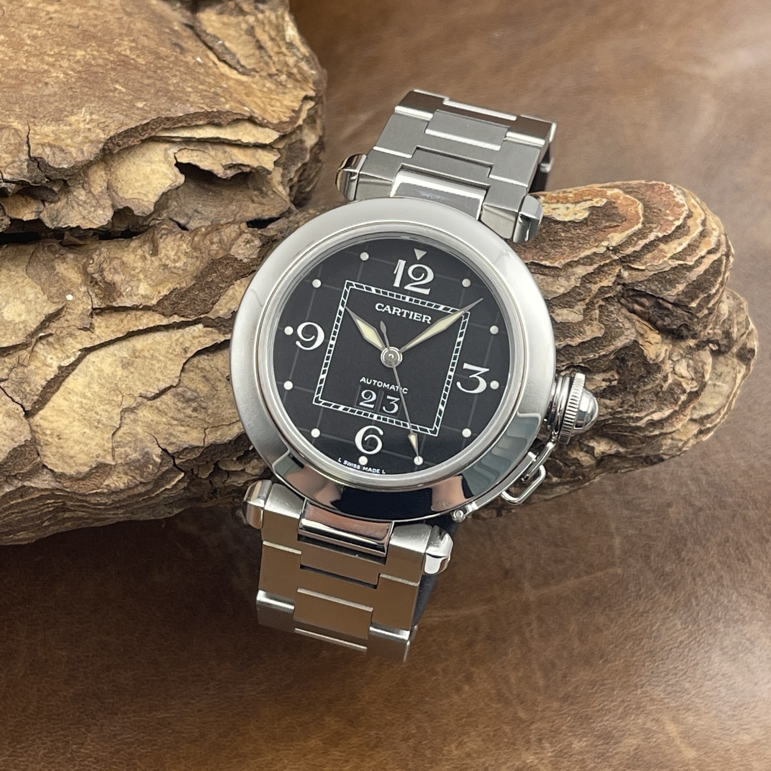 Cartier - Pasha C Edelstahl - Ref. W31053M7