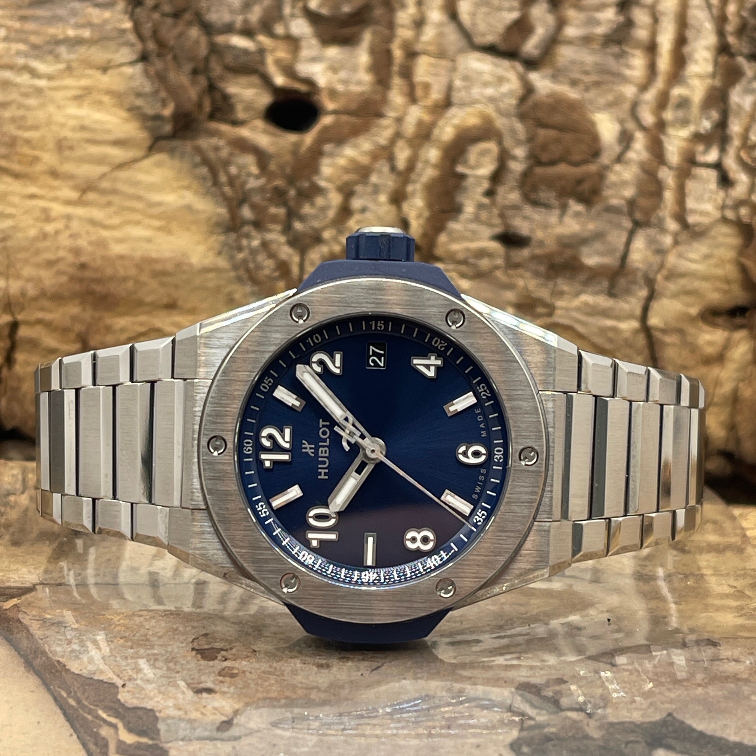 Hublot - Big Bang Time Only Integrated Titanium Blue - NEUWARE - FULLSET 2025 - Ref. 457.NX.7170.NX