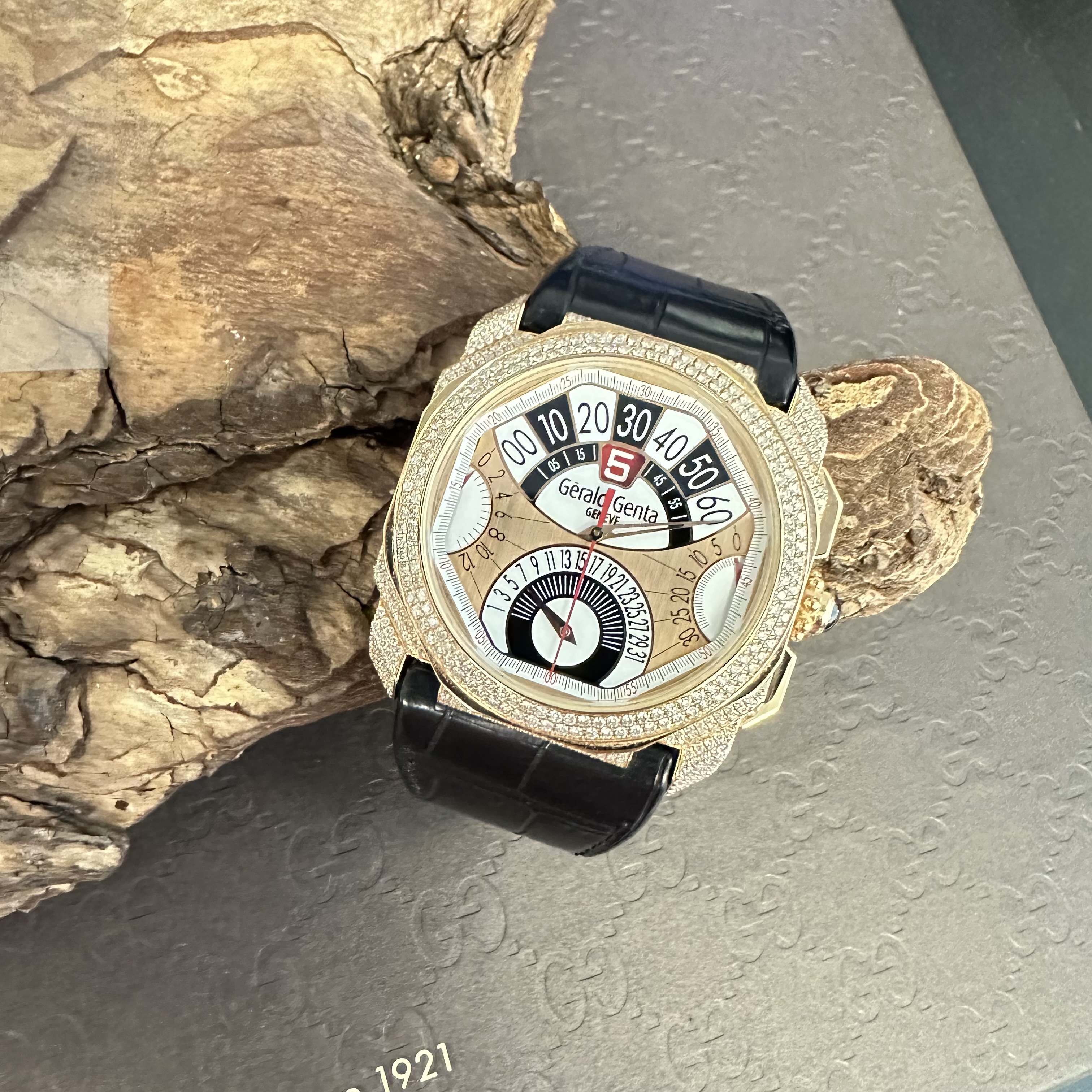 Gerald Genta Octo Chrono Quattro - UNIKAT - FULL SET 2008 - Ref. OQC.Z.50.581.CN.BD