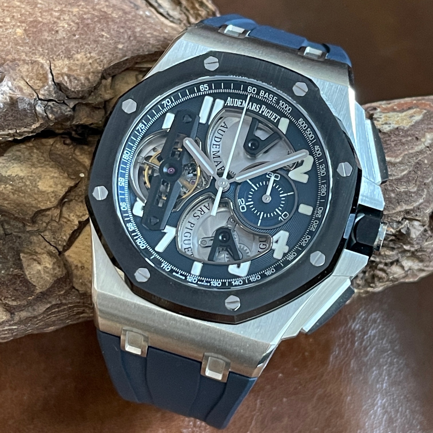 Audemars Piguet - Royal Oak Offshore Chrono Tourbillon Platin - FULLSET - Ref. 26388PO.OO.D027CA.01