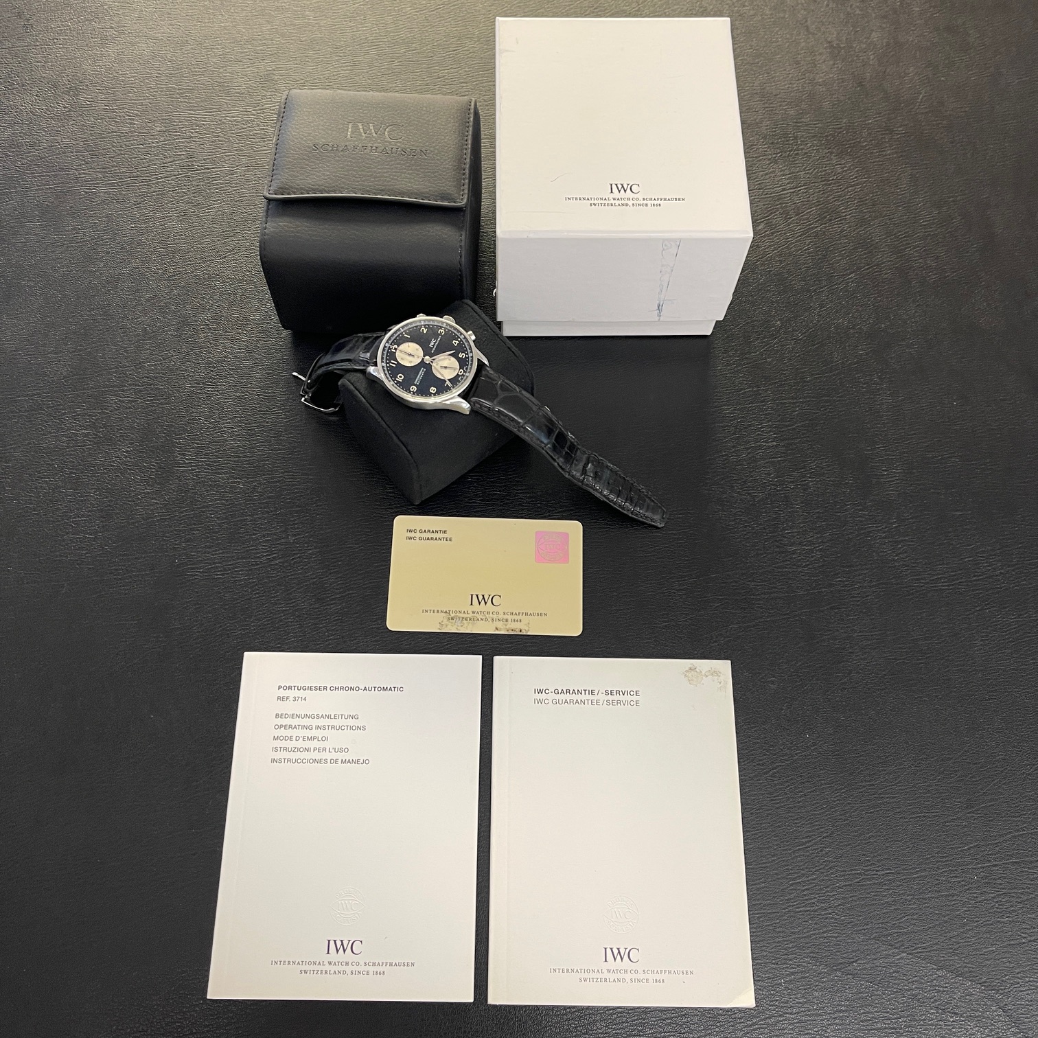IWC - Portugieser Chronograph - EU-Papiere 2008 - Ref. IW3714