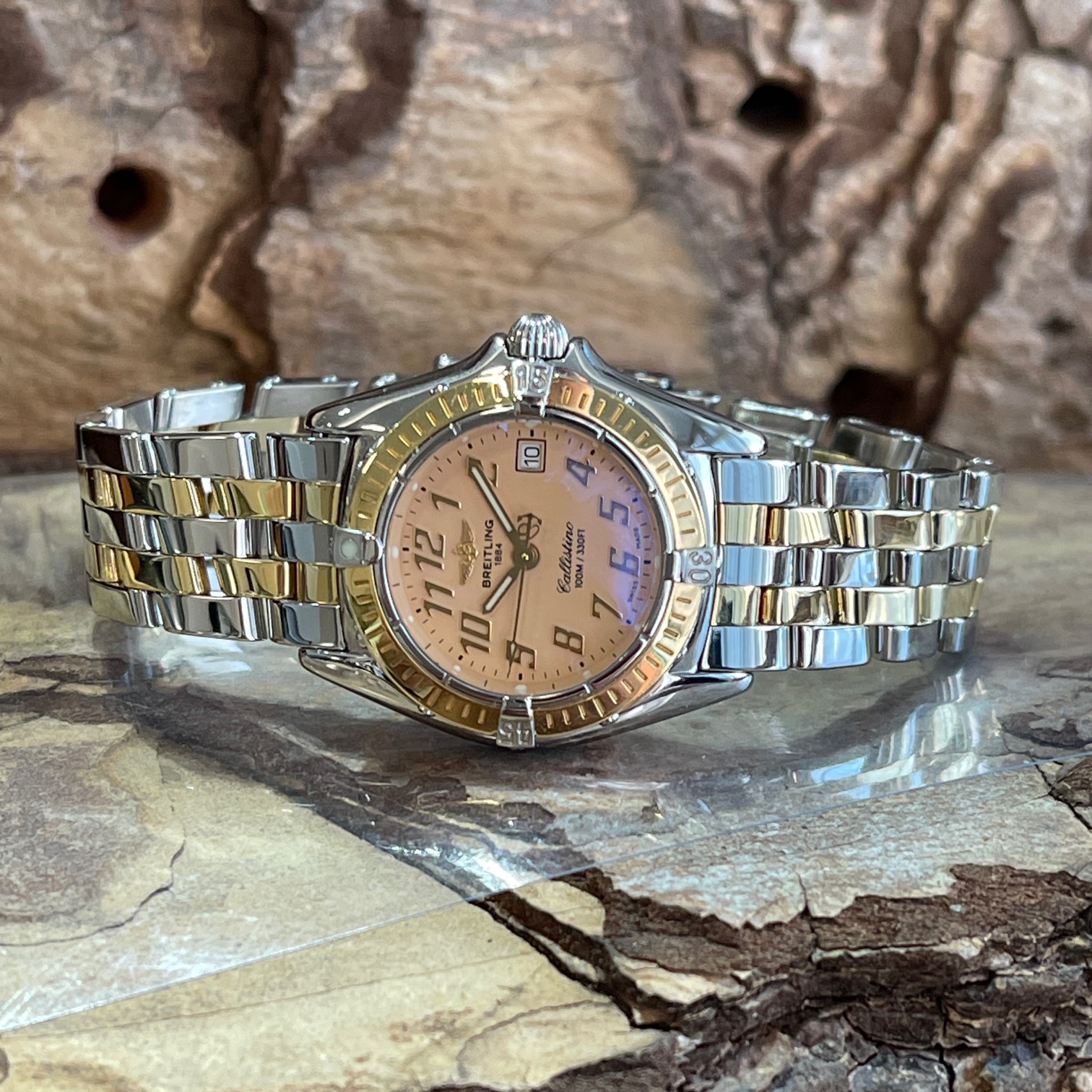 Breitling - Callistino - Edelstahl/Gelbgold - Ref. D52045