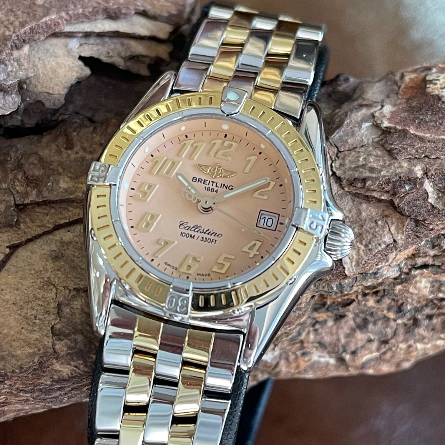 Breitling - Callistino - Edelstahl/Gelbgold - Ref. D52045