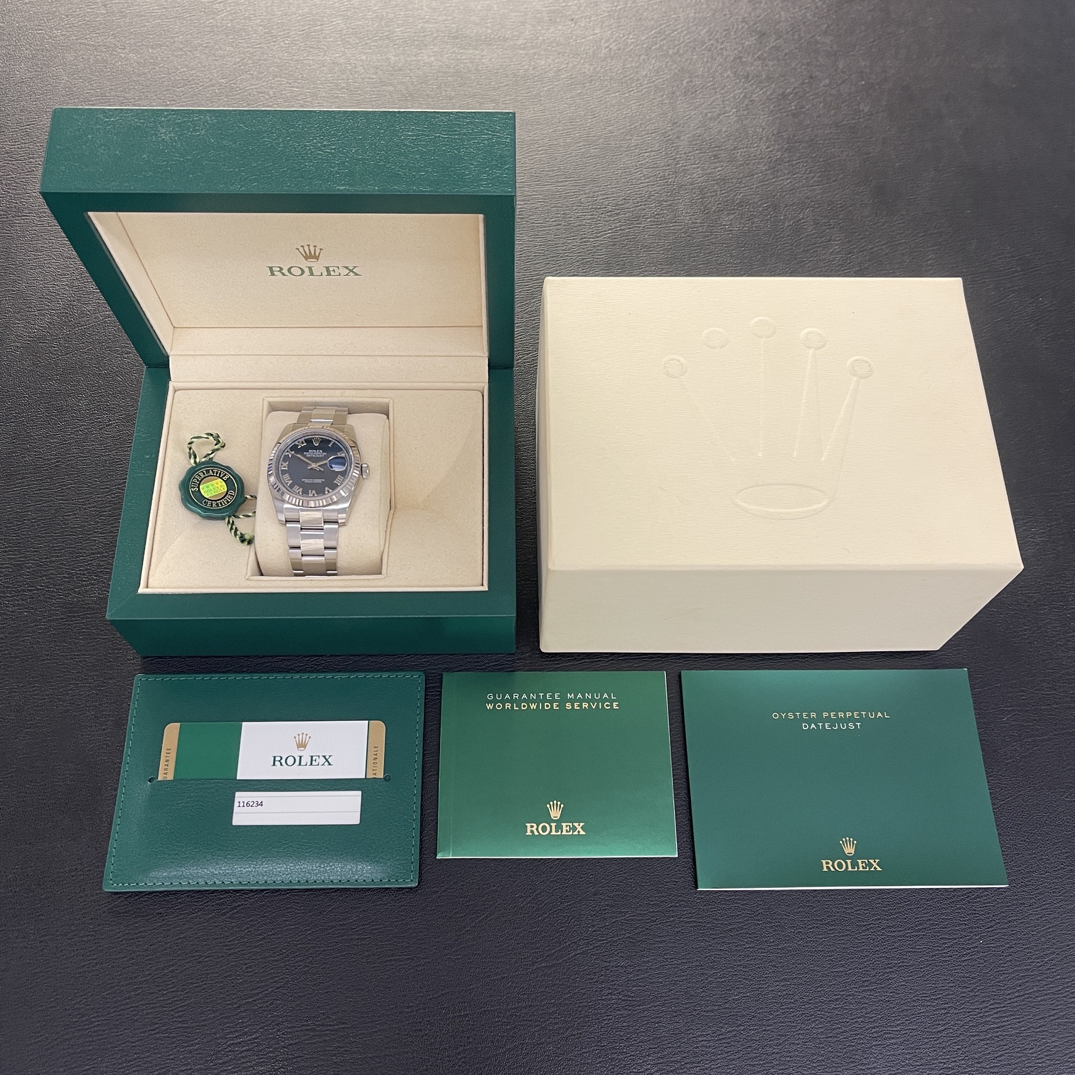 Rolex - Datejust 36 - UNPOLIERT - FULLSET 2016 - Ref. 116234
