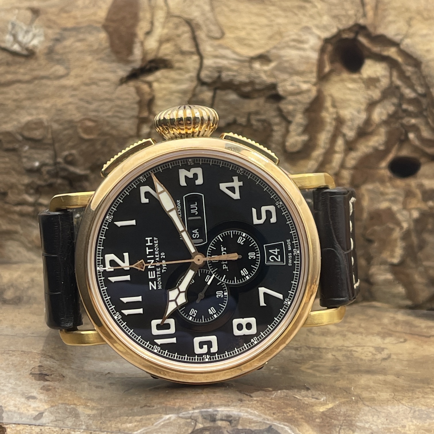 Zenith - Pilot Typ 20 Chronograph Rosé - FULLSET 2019 - Ref. 87.2430.4054