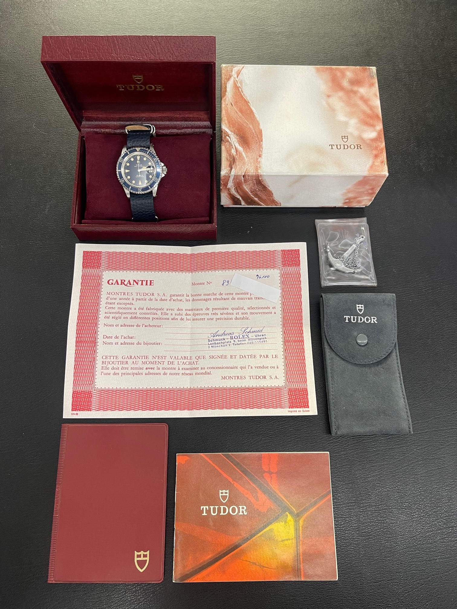 Tudor Prince Oysterdate Submariner Ref. 76100 - Unpolierter Erstzustand - "Lollipop" - FULL SET